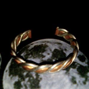 4/ $20 Copper and stainless steel twisted bracelet